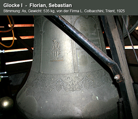 Glocke I (große Glocke)  -  Florian, Sebastian
